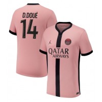 Camisa de Futebol Paris Saint-Germain Desire Doue #14 Equipamento Alternativo 2024-25 Manga Curta